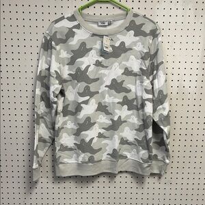 Ghost Gray Crewneck Sweater, Halloween, Fall NWT